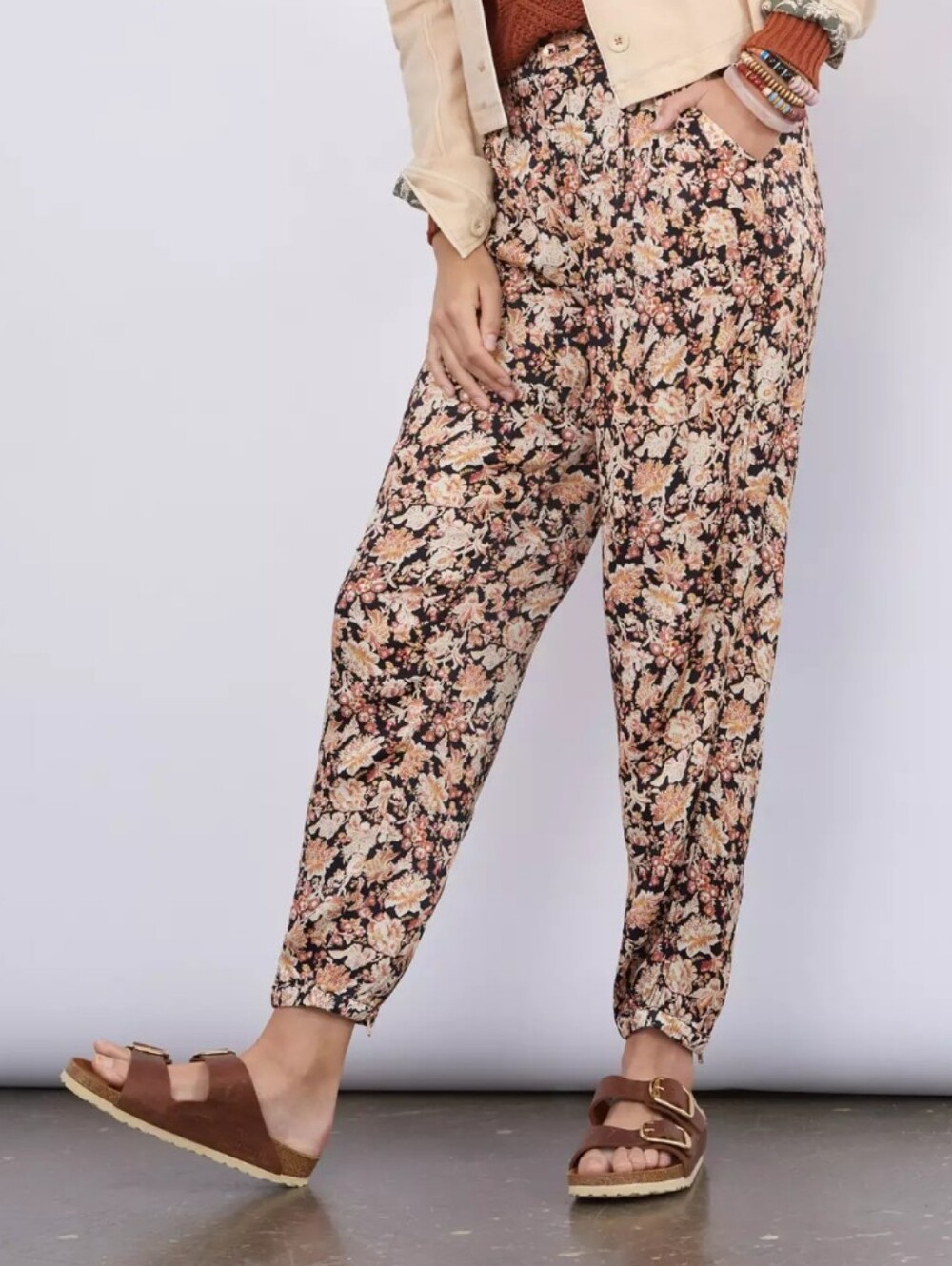 Anthropologie Floral Joggers #3964